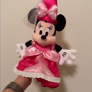 Disney Minnie Mouse Pink and White Plush Doll